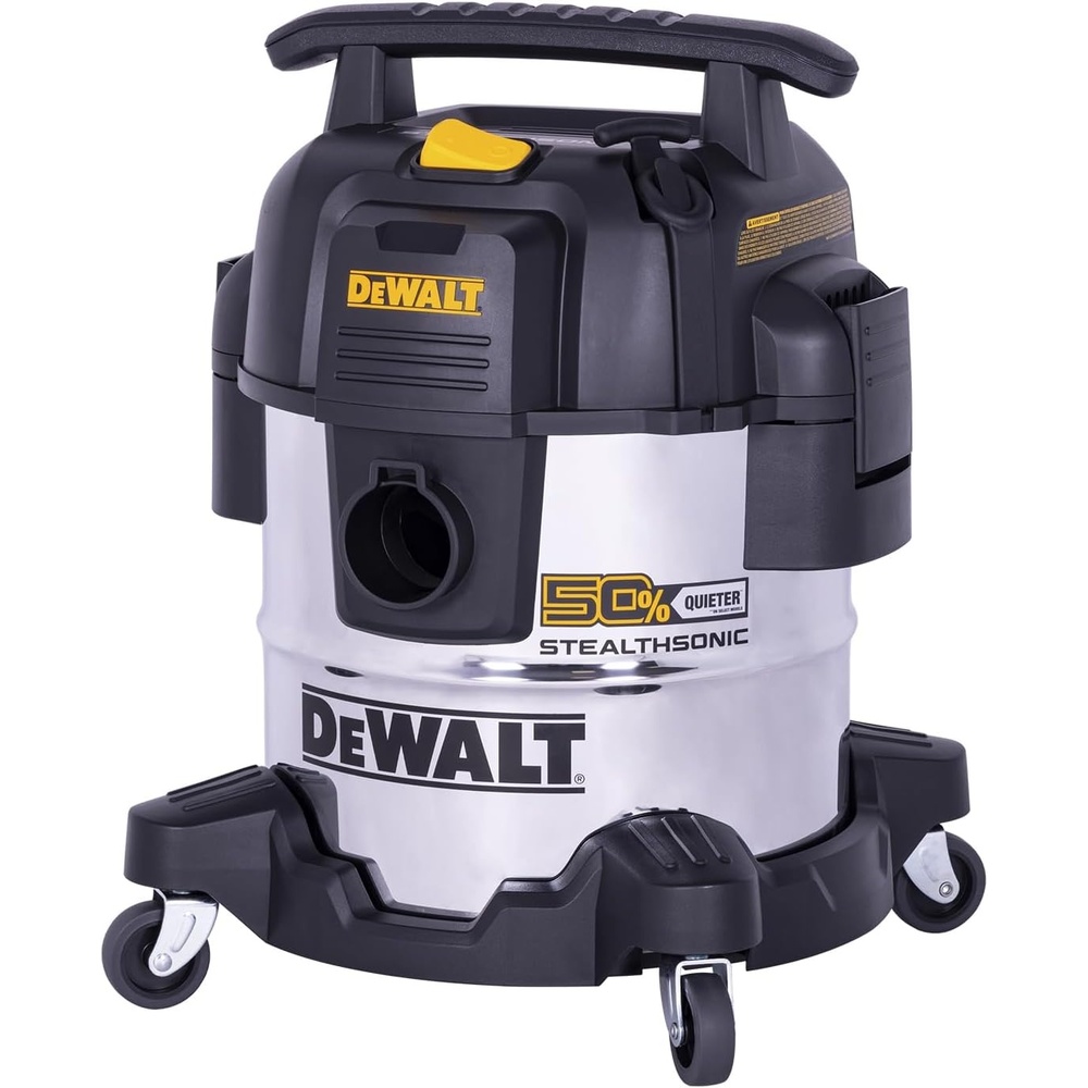 image:imageDEWALT STEALTHSONIC 5 Gallon Shop Vacuum Wet and Dry 4 Peak HP DXV05SQT Powerful Suction amp Portable Shop Vac with Attachments Ultra Quiet Wet Dry Vacuum for Home Garage Car Workshop Jobsite5 Gallon 1 Dust Bag