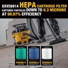 DEWALT HEPA Shop Vac Filter Replacement DXVC6914 | Washable & Reuseable Cartridge Vacuum Filter for Most Dewalt 6-16 Gallon Wet Dry Vacs (Not Fit for DXV06G DXV06PL DXV08S )(DXVC6914)