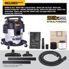 DEWALT STEALTHSONIC 5 Gallon Shop Vacuum Wet and Dry, 4 Peak HP, DXV05S-QT | Powerful Suction & Portable Shop Vac with Attachments, Ultra Quiet Wet Dry Vacuum for Home, Garage, Car, Workshop, Jobsite(5 Gallon (1 Dust Bag))