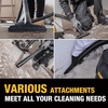 DEWALT STEALTHSONIC 5 Gallon Shop Vacuum Wet and Dry, 4 Peak HP, DXV05S-QT | Powerful Suction & Portable Shop Vac with Attachments, Ultra Quiet Wet Dry Vacuum for Home, Garage, Car, Workshop, Jobsite(5 Gallon (6 Dust Bag))