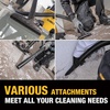 DEWALT STEALTHSONIC Wet Dry Shop Vacuum 6 Gallon 5 Peak HP, DXV06P-QTA | Ultra Quiet Motor with Powerful Suction, 6 Dust Bages and Complete Attachment Set for Garage, Workshop, Jobsite and Basement(6 Gallon (6 Dust Bags))