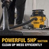DEWALT STEALTHSONIC Wet Dry Shop Vacuum 6 Gallon 5 Peak HP, DXV06P-QTA | Ultra Quiet Motor with Powerful Suction, 6 Dust Bages and Complete Attachment Set for Garage, Workshop, Jobsite and Basement(6 Gallon (6 Dust Bags))