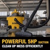 DEWALT Shop Vacuum Wet and Dry 9 Gallon 5 HP with Detachable Blower | Full Accessory Kit & Storage Bag, ideal for Garage Workshop Lawn Yard Patio & Outdoor Leaves Cleaning, DXV209PC(9 Gallon + 6 Dust Bags)