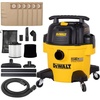 DEWALT STEALTHSONIC Wet Dry Shop Vacuum 6 Gallon 5 Peak HP, DXV06P-QTA | Ultra Quiet Motor with Powerful Suction, 6 Dust Bages and Complete Attachment Set for Garage, Workshop, Jobsite and Basement(6 Gallon (6 Dust Bags))