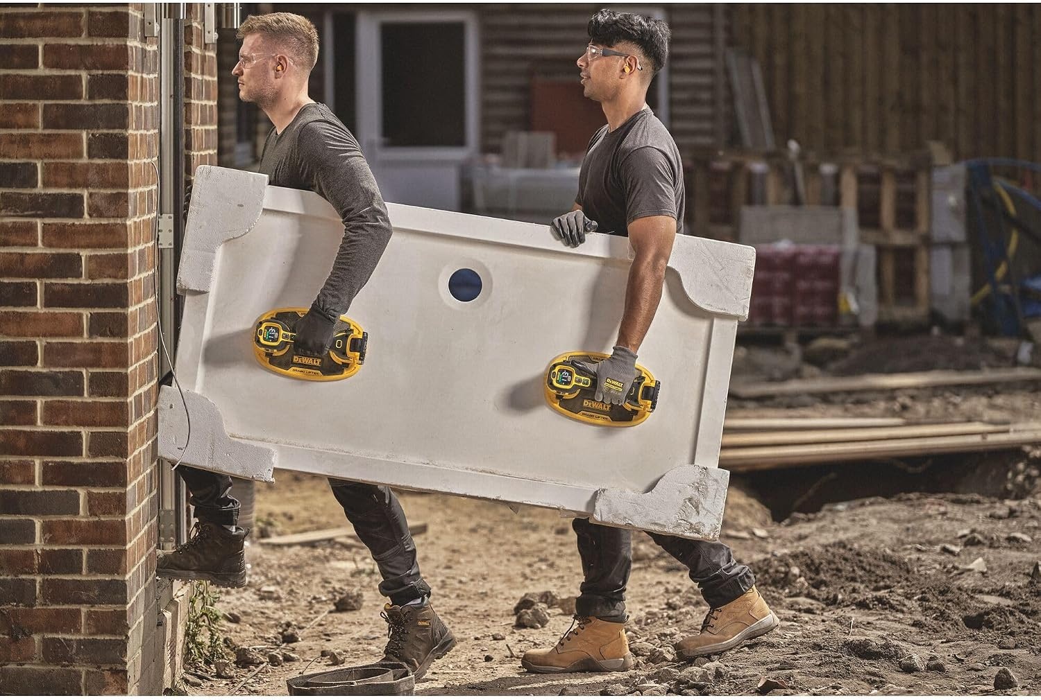 image:imageDEWALT 20V MAX Cordless GRABO Suction Lifter Bare Tool Only Liftload Capacity of Up to 265 lbs DCE592BKit w Battery Charger