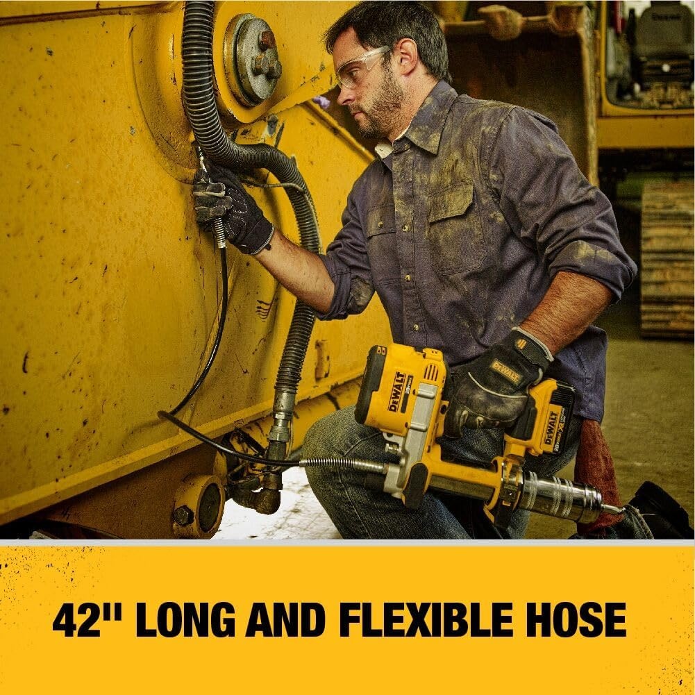 image:imageDEWALT Grease Gun 20V MAX Cordless Electric Grease Gun 42 Hose 10000 PSI Variable Speed Triggers Tool Only DCGG571BGrease Gun Only
