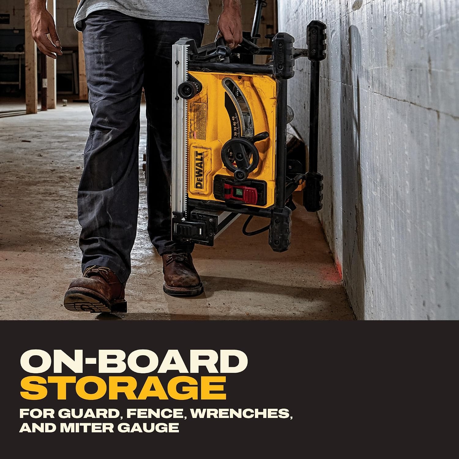 image:imageDEWALT Portable Table Saw with Stand 814 inch up to 48Degree Angle Cuts DWE7485WS814Inch Saw w Stand