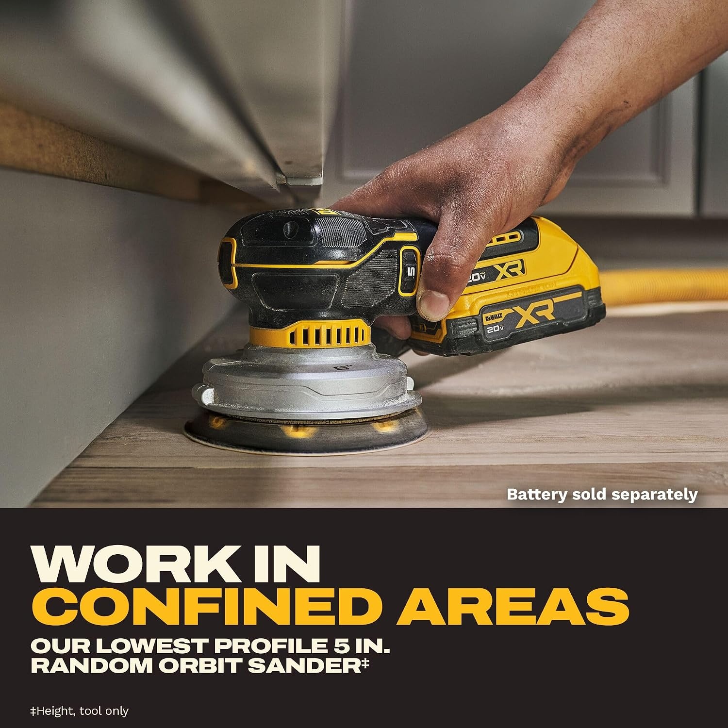 image:imageDEWALT Sander 20V MAX XR 5 in Random Orbital Sander Cordless DCW211B