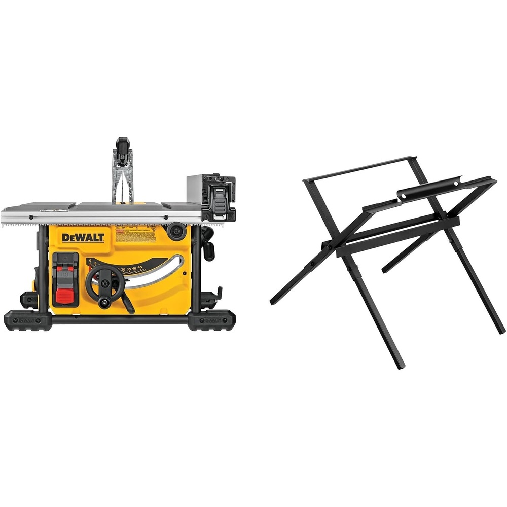 image:imageDEWALT Portable Table Saw with Stand 814 inch up to 48Degree Angle Cuts DWE7485WS814Inch Saw w Stand