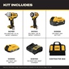 DEWALT 20V MAX 1/2 and 3/8 in. Cordless Impact Wrench Combo (DCK206D1P1)