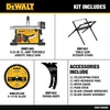 DEWALT Portable Table Saw with Stand, 8-1/4 inch, up to 48-Degree Angle Cuts (DWE7485WS)(8-1/4-Inch Saw w/ Stand)