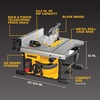 DEWALT Portable Table Saw with Stand, 8-1/4 inch, up to 48-Degree Angle Cuts (DWE7485WS)(8-1/4-Inch Saw w/ Stand)