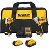 DEWALT 20V MAX 1/2 and 3/8 in. Cordless Impact Wrench Combo (DCK206D1P1)