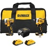 DEWALT 20V MAX Cordless Impact Driver and Impact Wrench Combo (DCK242D2)