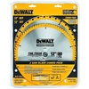 DEWALT 12-Inch Miter Saw Blade, ATB, Thin Kerf, Crosscutting, 1-Inch Arbor, 80-Tooth (DW3128) , Yellow(12 in)