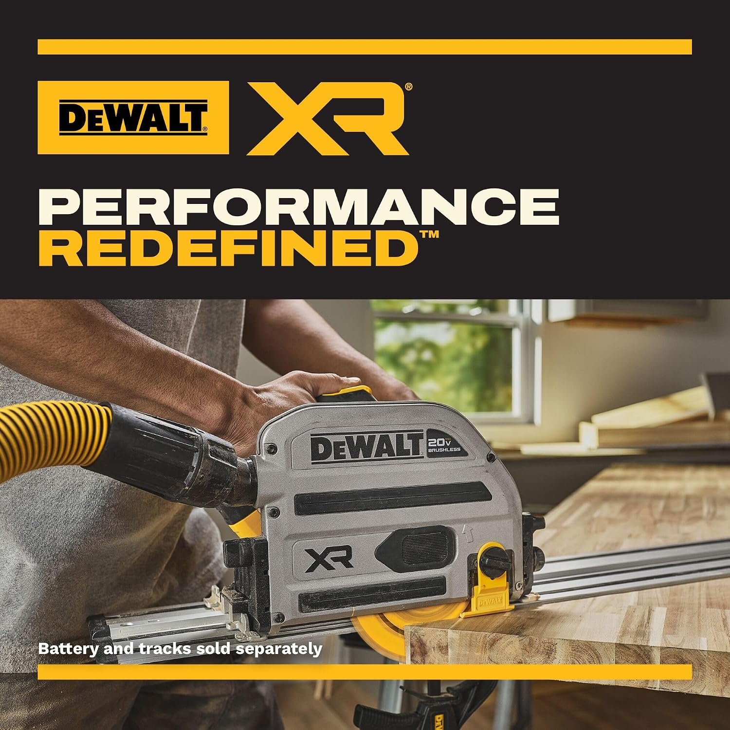 image:imageDEWALT 20V MAX XR 612 in Cordless Plunge Track Saw DCS525B