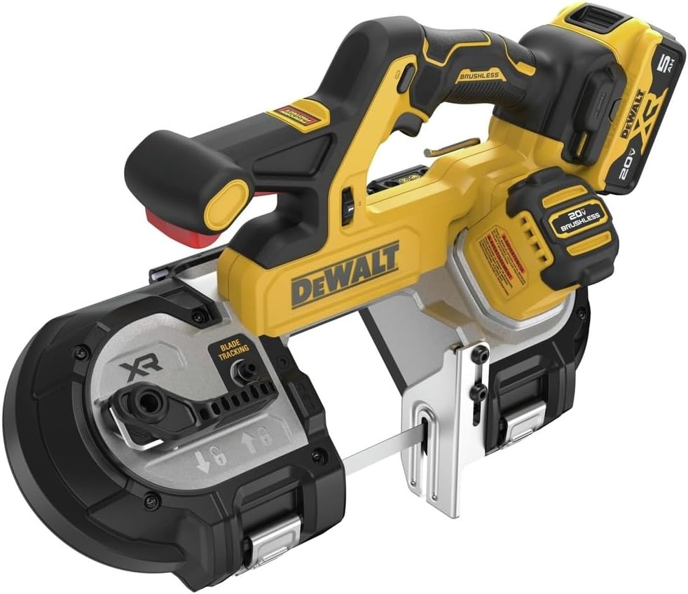 image:imageDEWALT 20V MAX XR Dual Trigger Bandsaw Brushless Motor Portable and Cordless 338 Inch Cut Capacity Bare Tool Only DCS379BKit with Battery