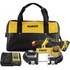 DEWALT 20V MAX XR Dual Trigger Bandsaw, Brushless Motor, Portable and Cordless, 3-3/8 Inch Cut Capacity, Bare Tool Only (DCS379B)(Kit with Battery)
